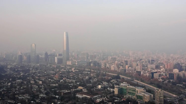 contaminación del aire en santiago de Chile