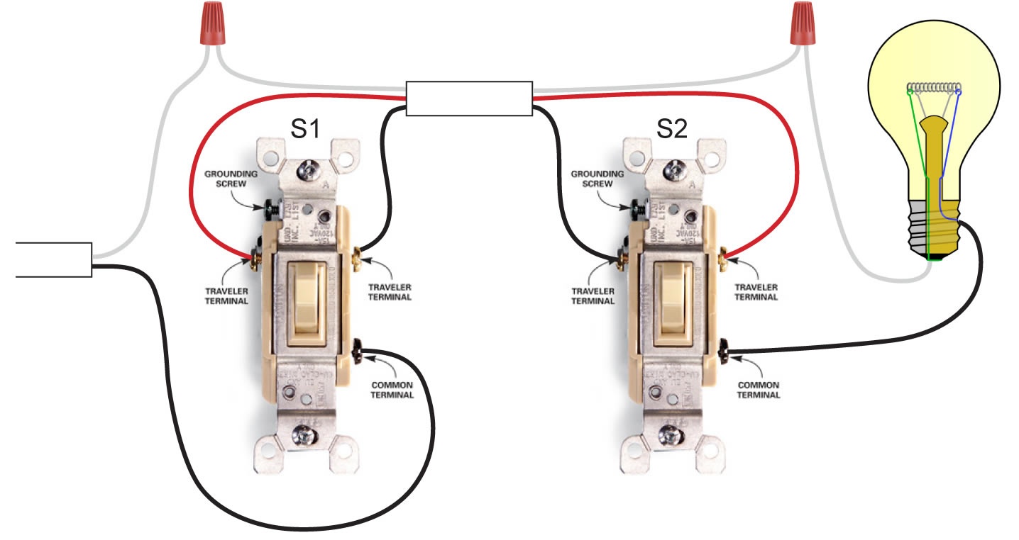 3 Way Light Switch Wiring Diagram