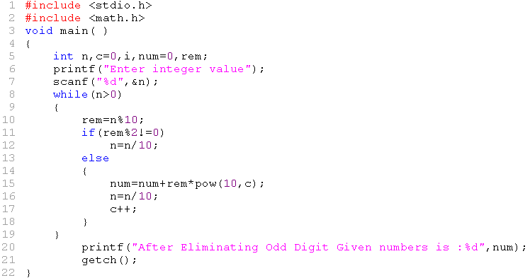 C Program For Odd Number: Software Free Download - phdevelopers
