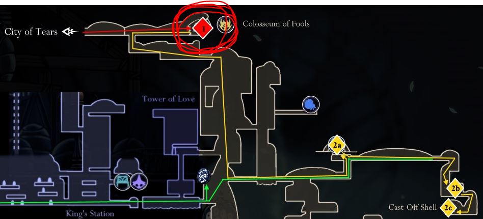 Карта простых ключей hollow knight