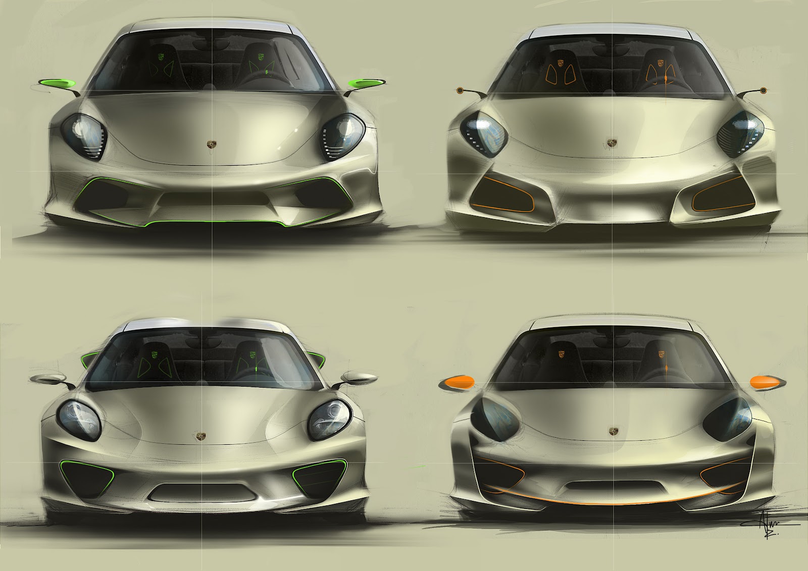 Alan Derosier Transportation design Porsche identity