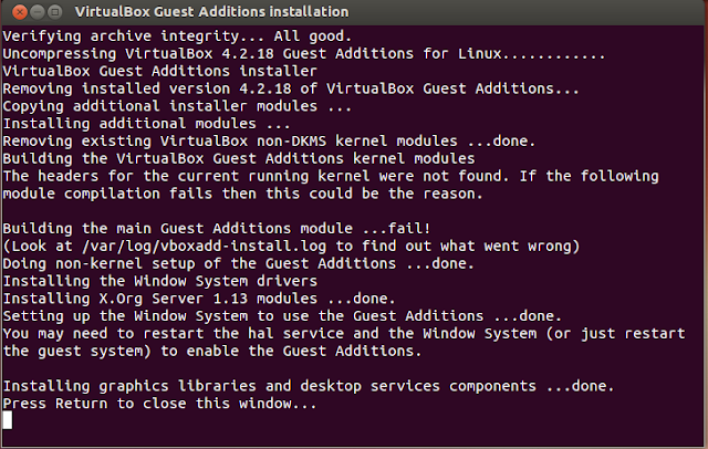 virtualbox guest additions kernel headers not found