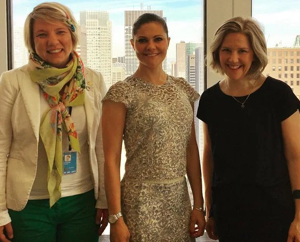 Crown Princess Victoria attended the "The World Oceans Day" event held at the United Nations Headquarters in New York.