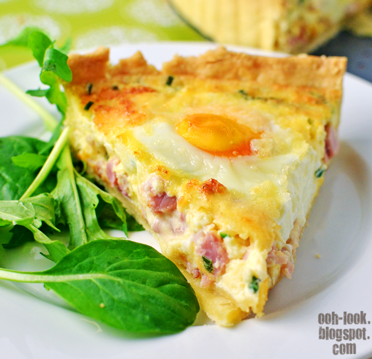 Ooh, Look...: Ham Egg Quiche with homemade shortcrust pastry