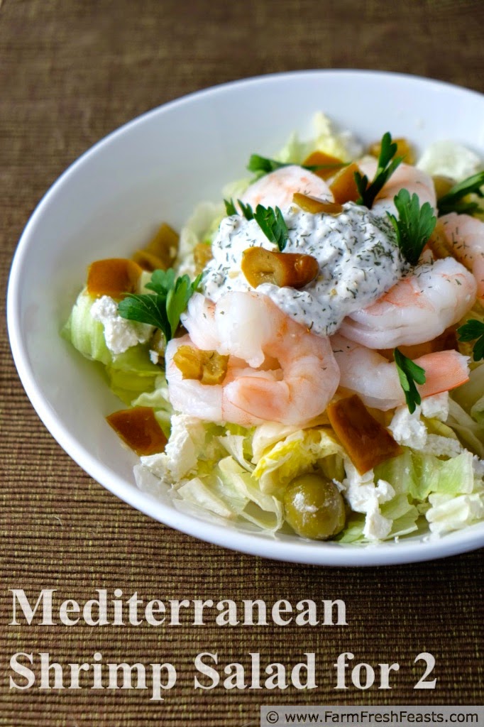 Farm Fresh Feasts Mediterranean Shrimp Salad for Two