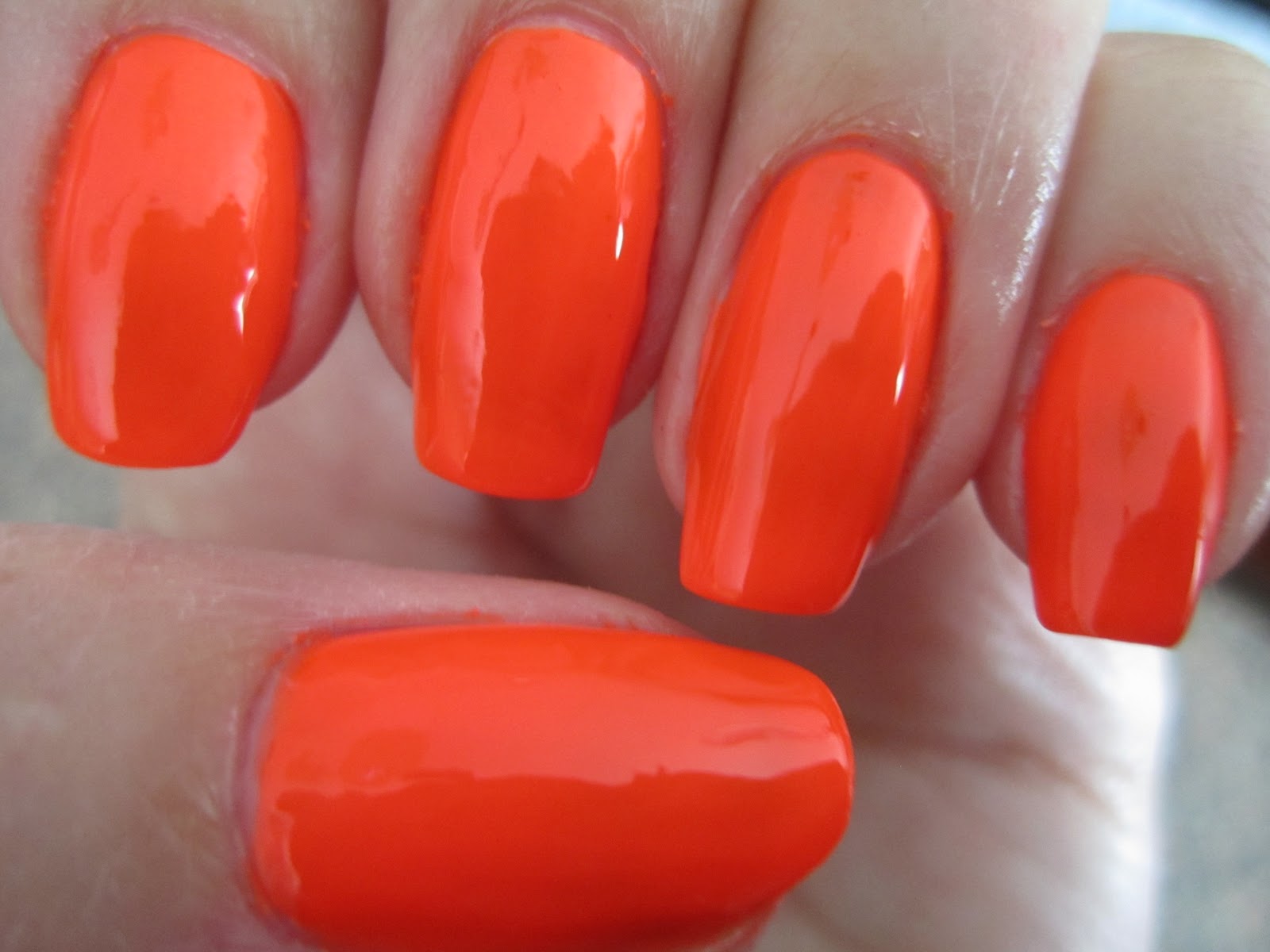 Orange Gel Nails - wide 9