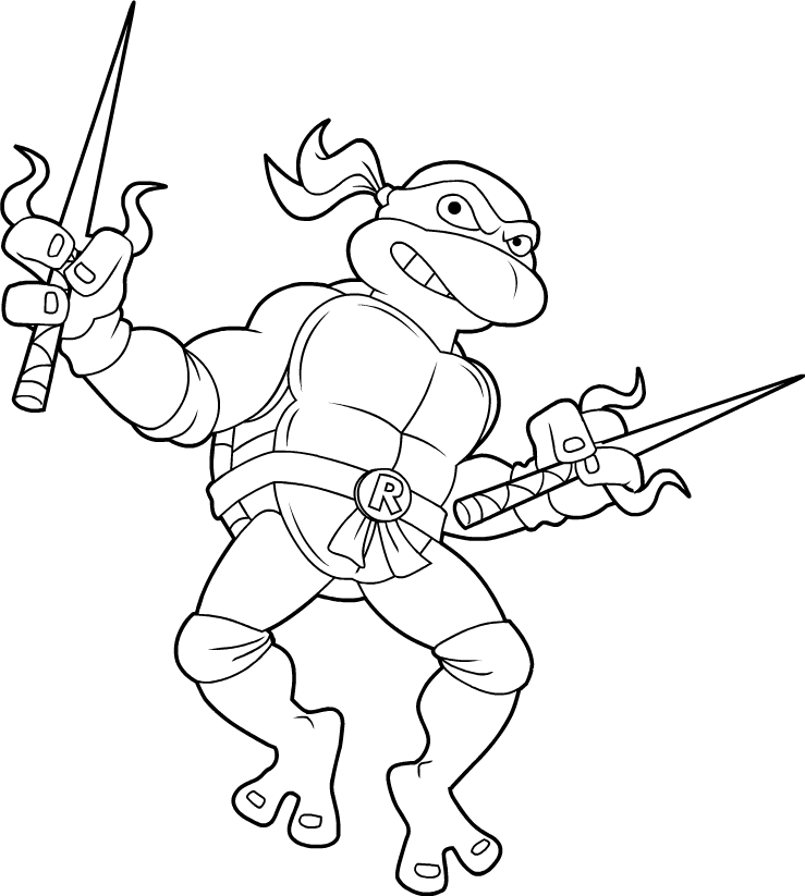 raf ninja turtles coloring pages - photo #3