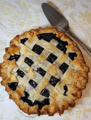 A Baked Blueberry Pie