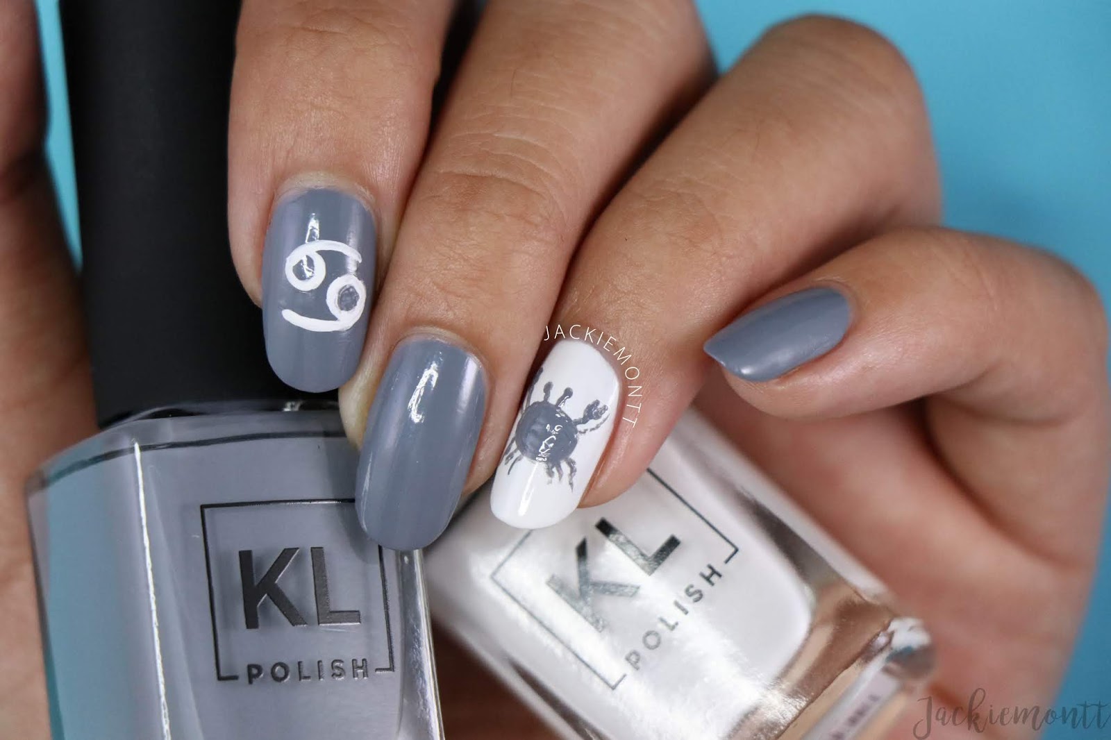6. Water Sign Nail Art for Cancer Zodiac - wide 5
