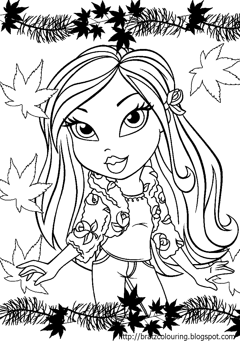 BRATZ COLORING PAGES