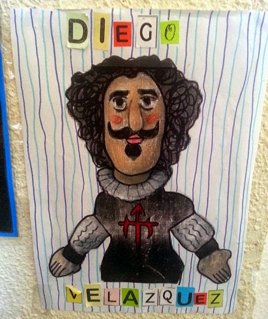 Pintores famosos: Velázquez para niños. Obras para colorear. Cómo