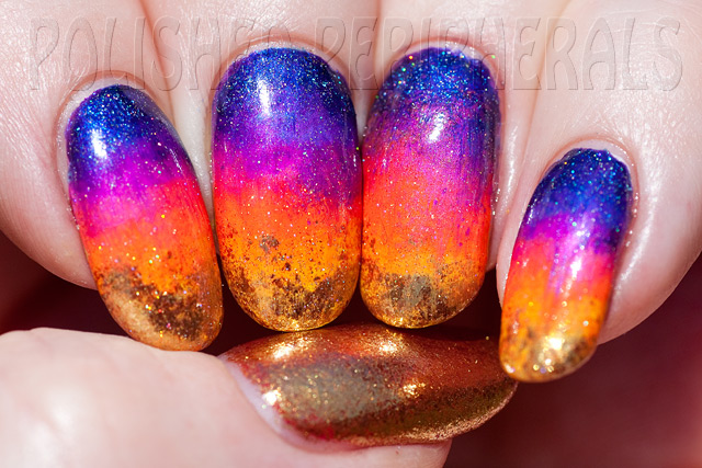 Polished Peripherals: Aussie Christmas Nail Challenge - Summer Sunset