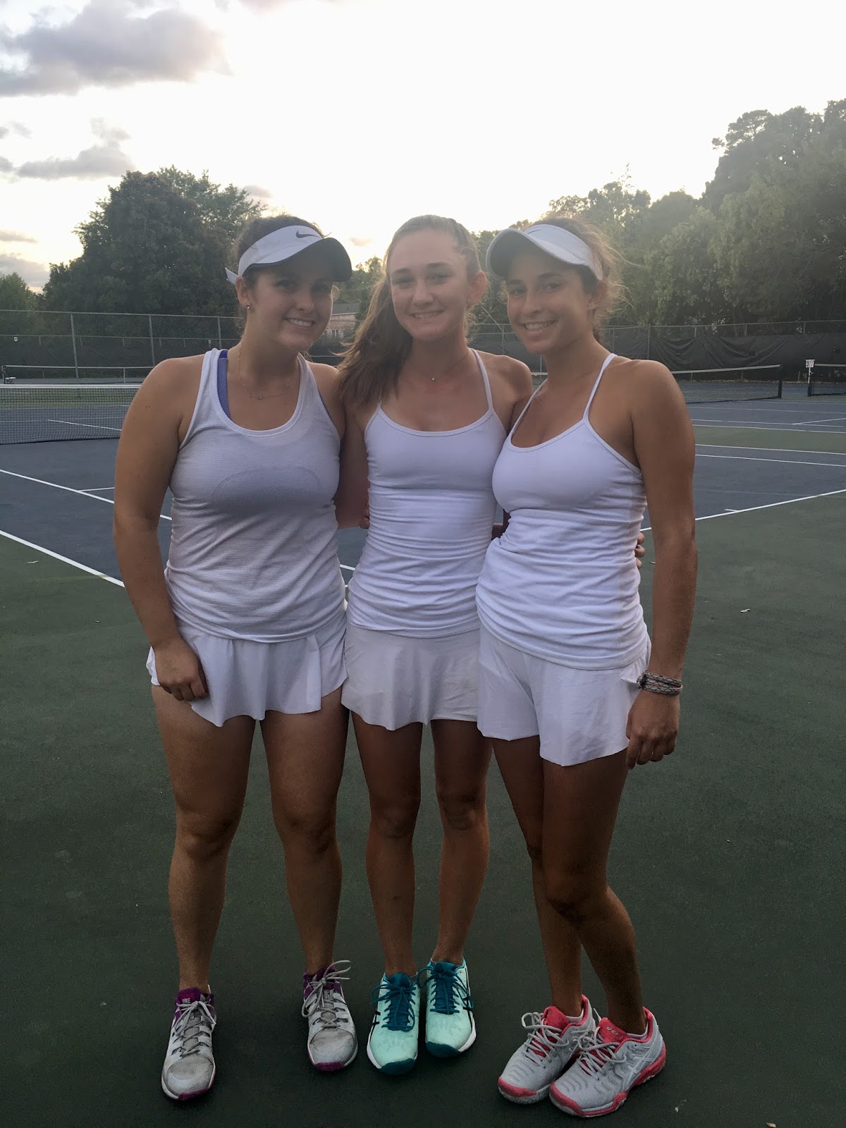 Junior Meg Hardesty, Freshman Ava Reid and Junior Becket Waters after