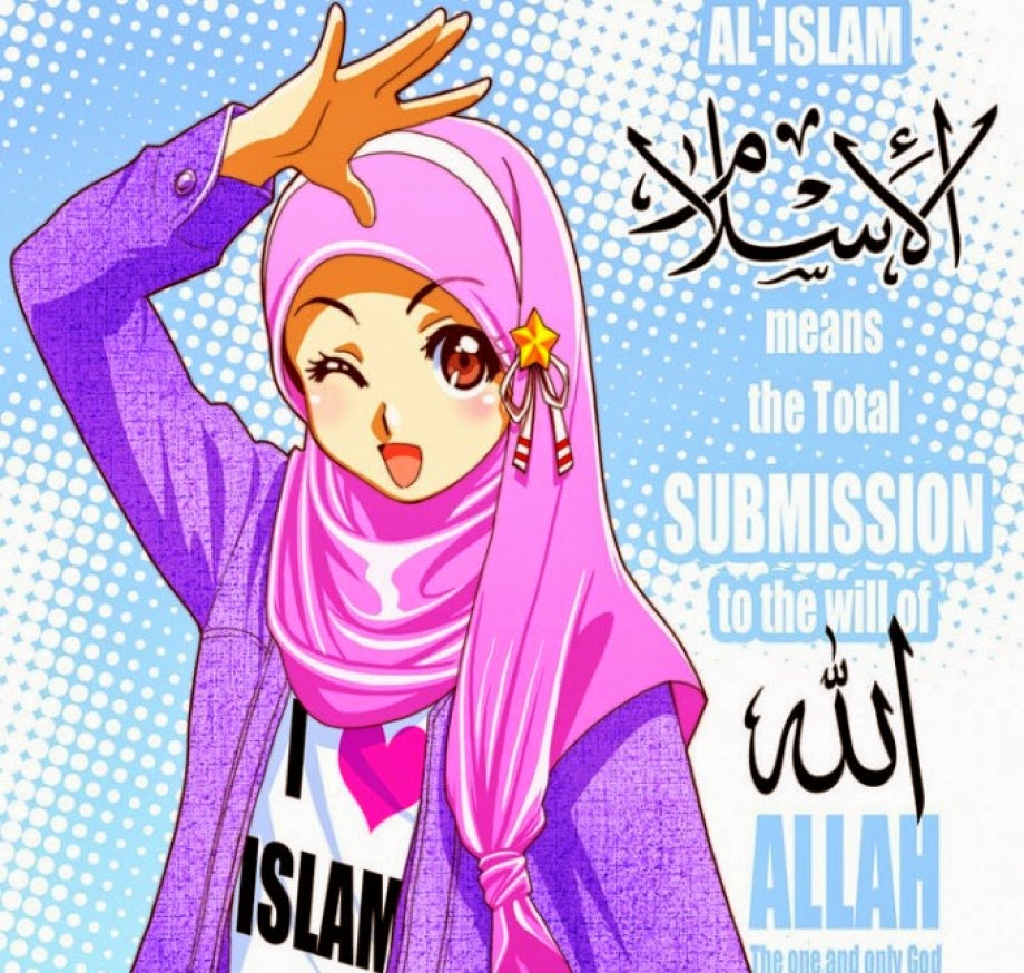 Gambar Kartun Muslimah Assalamualaikum Sobatt Mengepost Pastinyaa Lucu Yaaa Okee