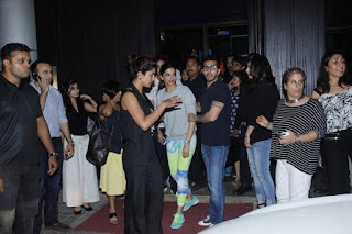 Priyanka Chopra and Deepika Padukone at  'Dil Dhadakne Do' Screening at Hard Rock Cafe 