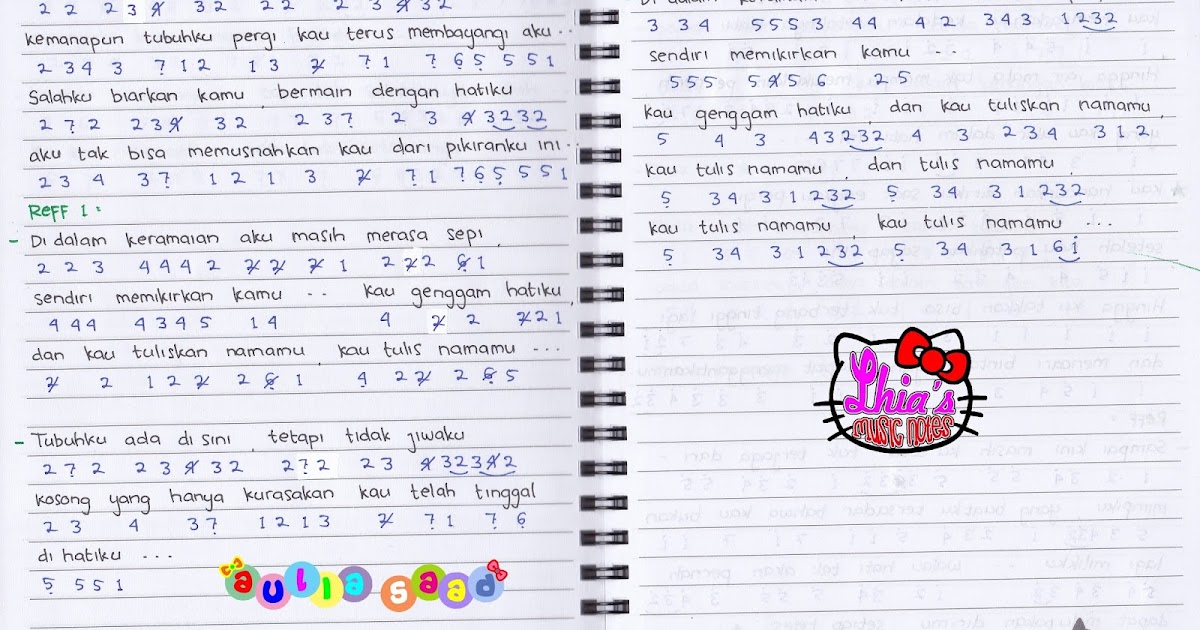 Not Angka : Dewa 19 - Kosong | Aulia's World