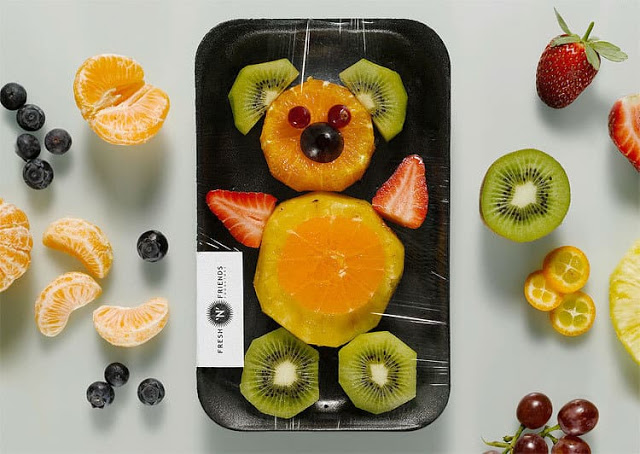ide menyusun potongan buah untuk anak 