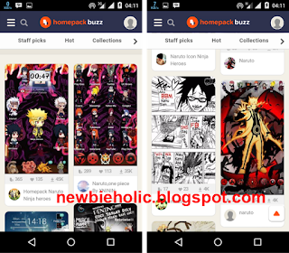 Cara Menggunakan Tema NARUTO di Semua HP Android pilih salah satu tema naruto