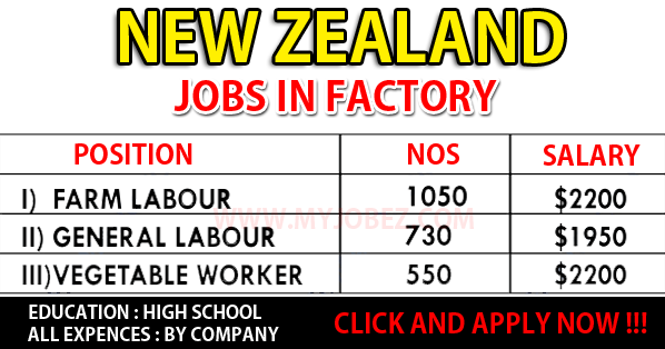 New Zealand Jobs.... Jobs In Factory 2018. Click And Apply Now....