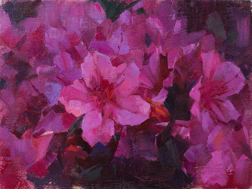 Plein Air Streaming Floral Painting Workshop Ontrack Studios