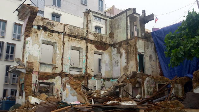 Building ruins after Maria in Puerto Rico