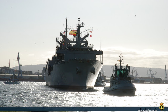 El buque de aprovisionamiento de combate ‘Patiño’ regresa a su base en Ferrol tras cinco meses en aguas del Índico.
