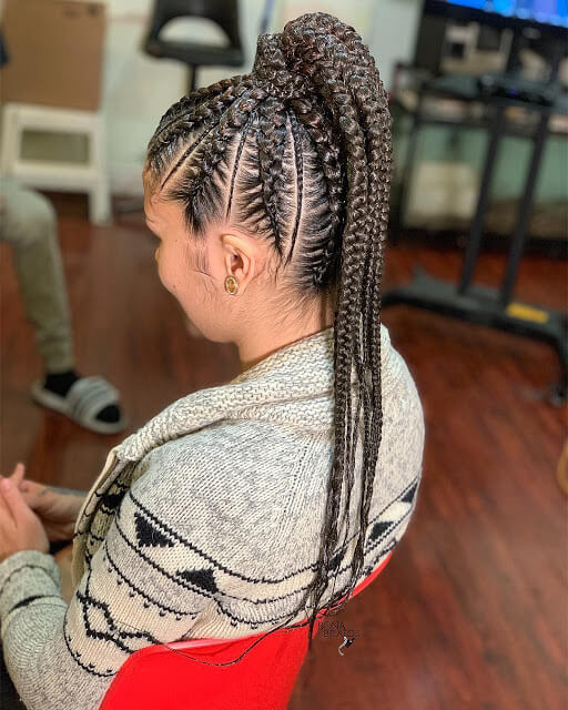 36 Amazing Fulani Cornrow Styles Ponytails For African Natural Hair Fulani cornrow braids styles are the perfect winter hairstyle which will last for months 36 Amazing Fulani Cornrow Styles Ponytails For African Natural Hair