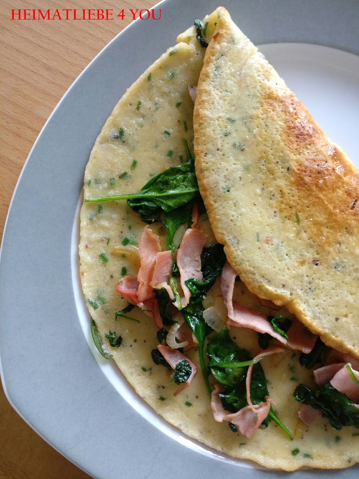 HEIMATLIEBE 4 YOU: Heim@Küche - Schinken~Spinat~Pfannkuchen