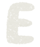 アルファベットのペンキ文字「E」
