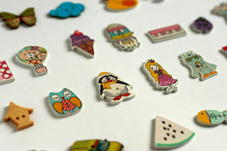 Sew-on alphabet buttons by TomToy