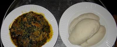 How To Cook Ugwu Melon Egusi Soup 01 Egusi soup served with pounded yam