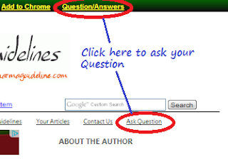 Ask Question Screen Shot