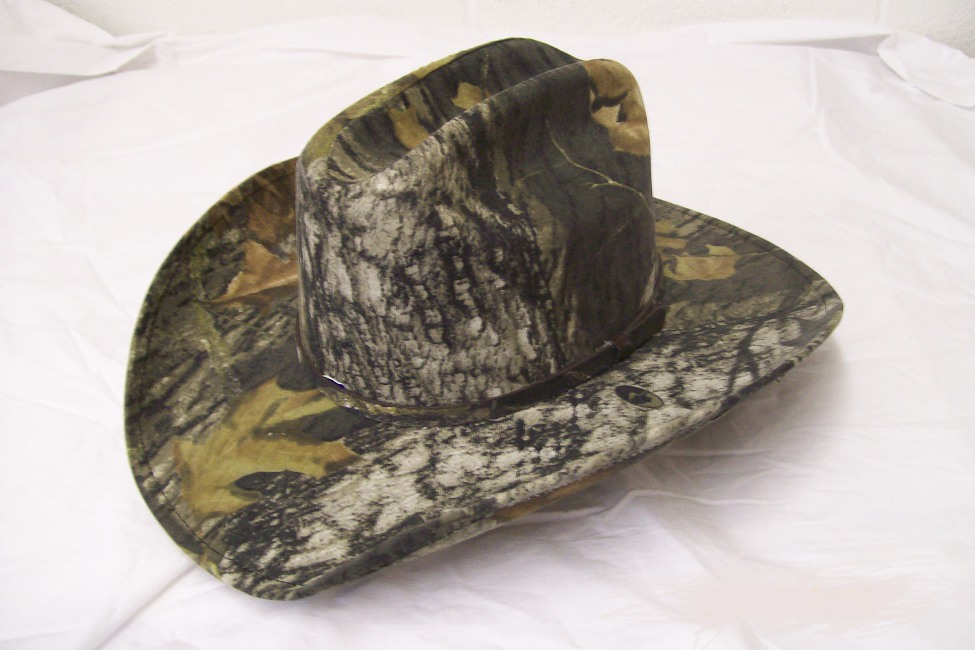 Fritz365 Wide Brimmed Camouflage Stetson Cowboy Hat