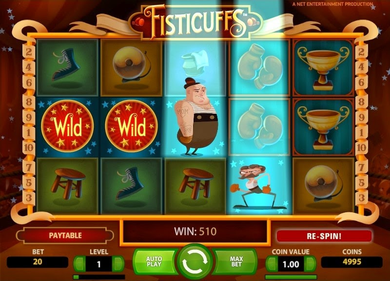 Fisticuffs Video Slot Screen