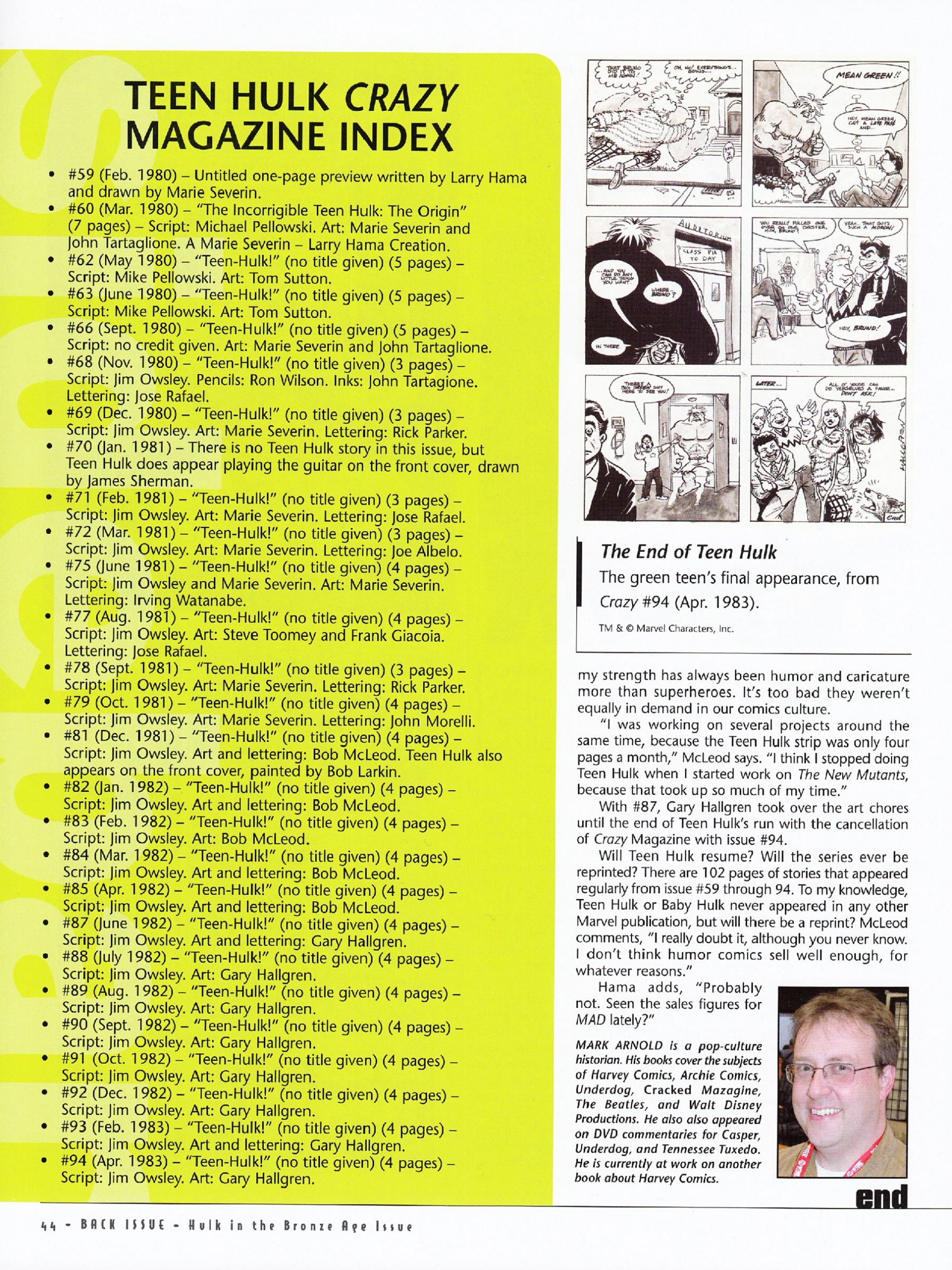 Read online Back Issue comic -  Issue #70 - 46