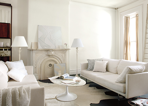 Simply White living rooms