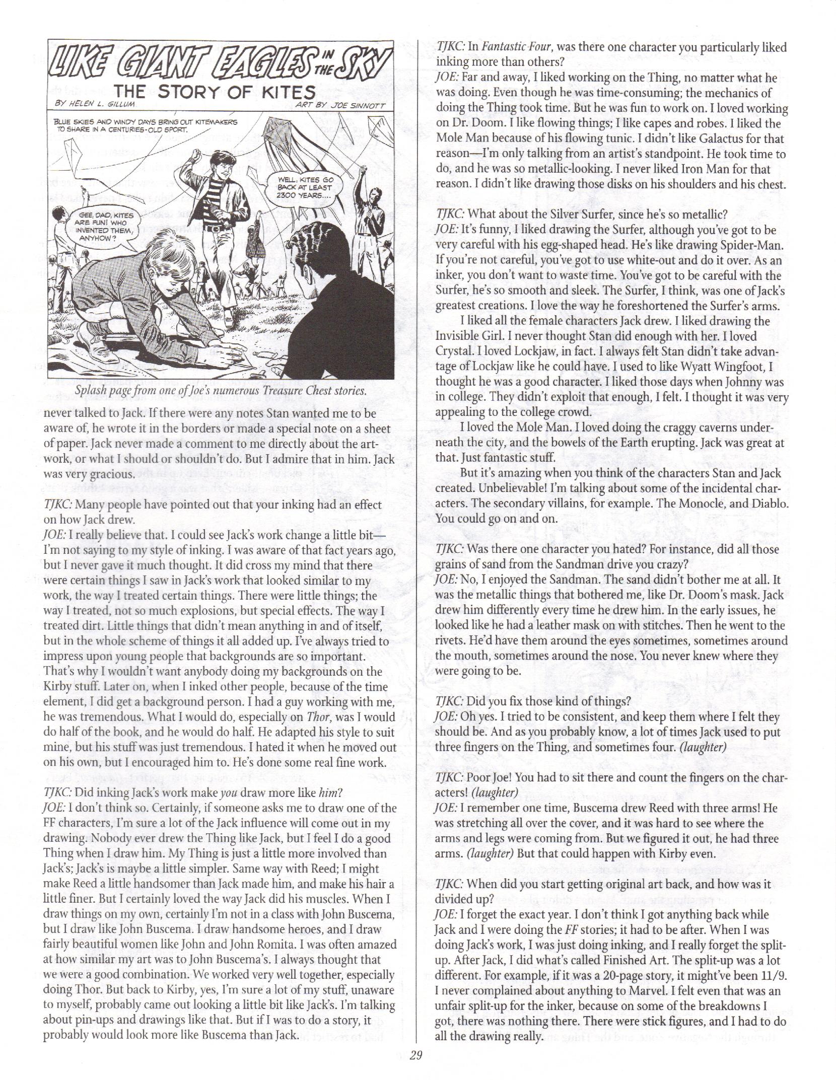 Read online The Jack Kirby Collector comic -  Issue #9 - 28