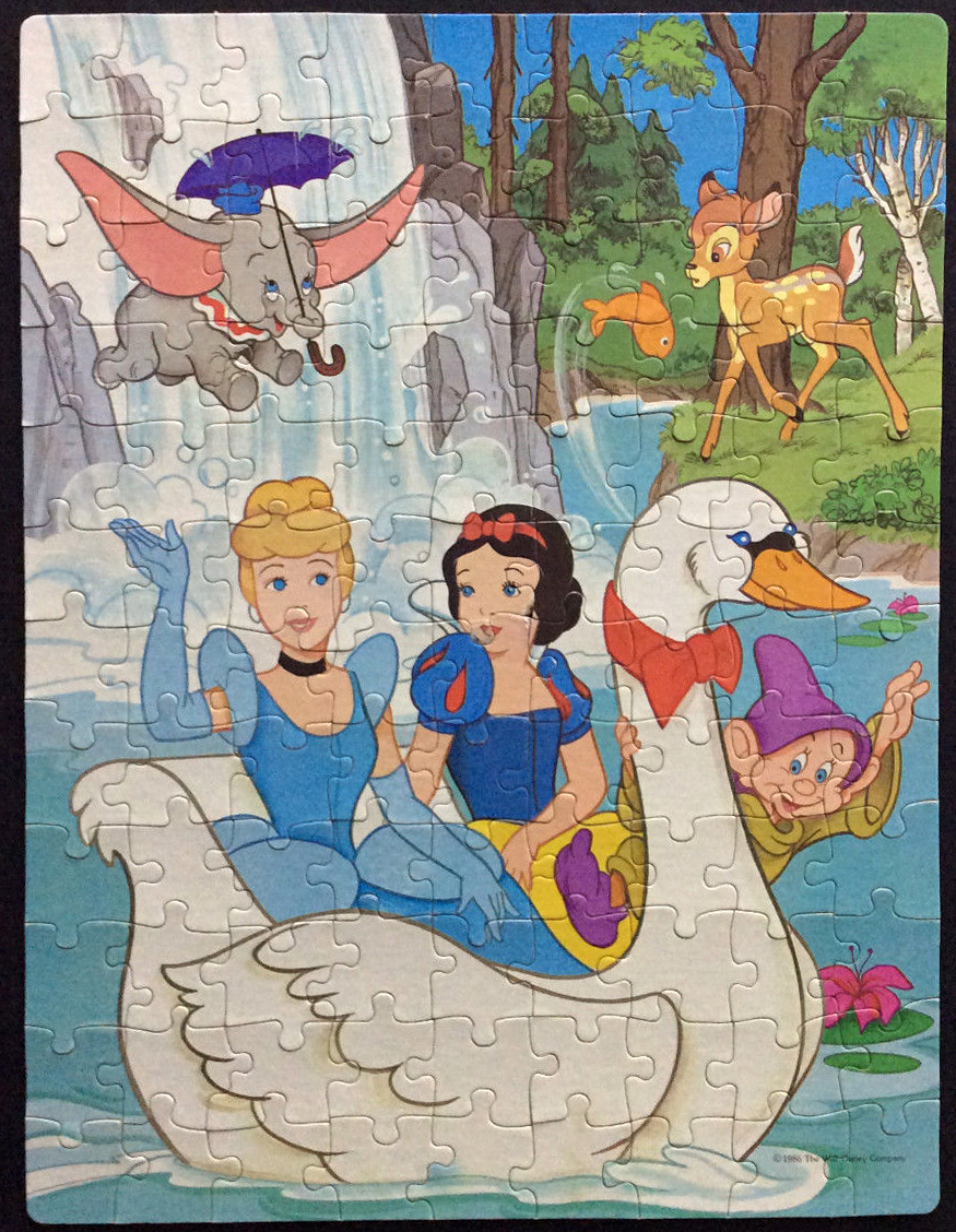 Filmic Light - Snow White Archive: 1986 Snow White & Cinderella Puzzle by  Golden