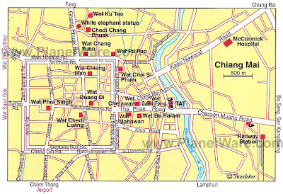 Map of Chiang Mai City