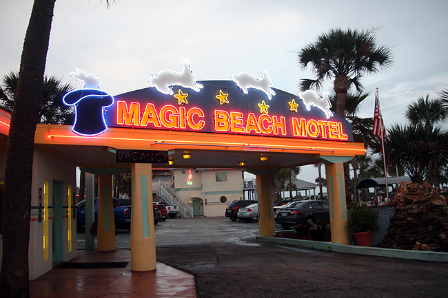 Mid Century Modern Kitsch at the Magic Beach Motel: Vilano Beach, Florida