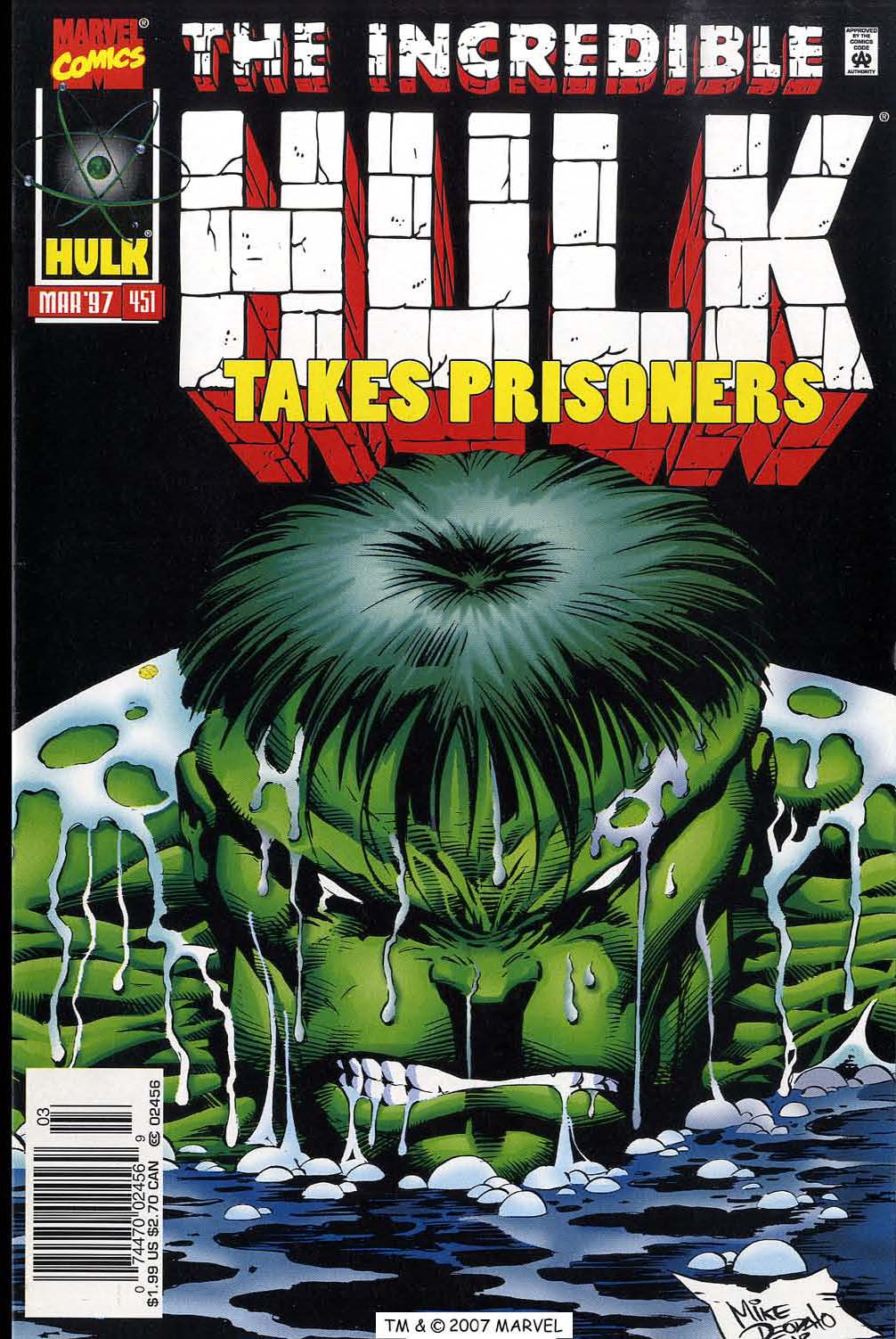 Read online The Incredible Hulk (1968) comic -  Issue #451 - 1