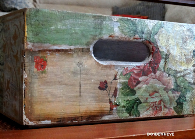 Caja de madera vintage