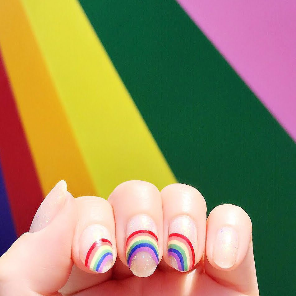 9 Bold, Bright Rainbow Manicures To Celebrate Pride