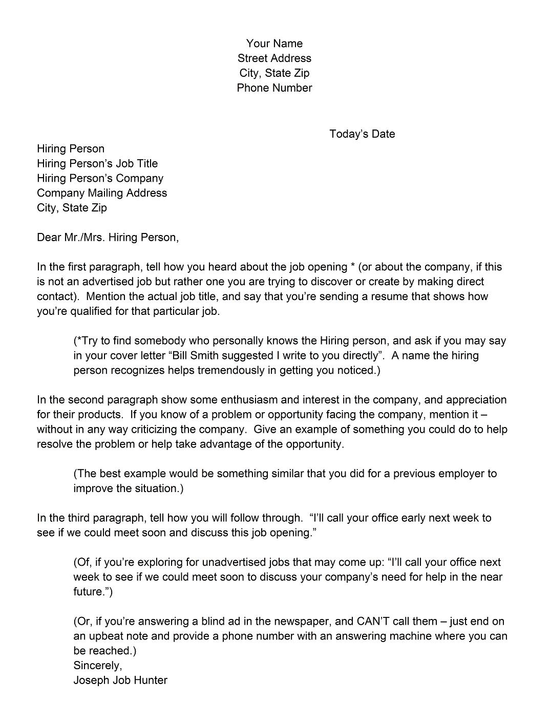 cover letter format how to address a cover letter without a name