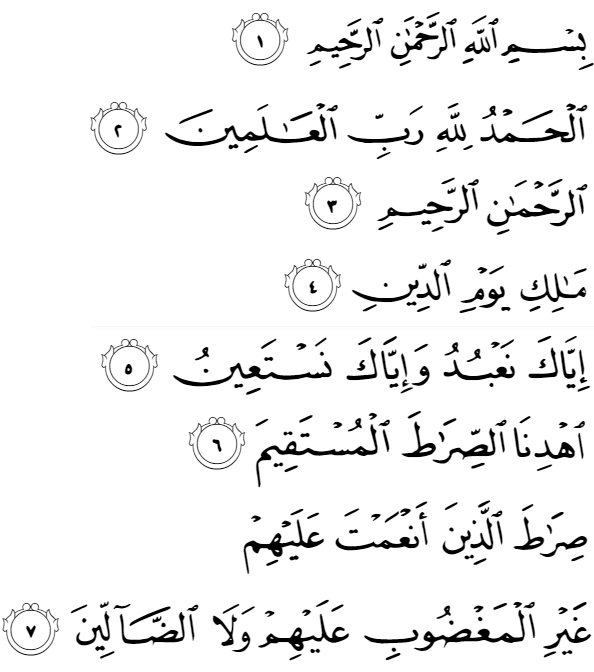 Surah Ke 1 Al Fatihah Makkiyyah 7 Ayat Cara Berhenti Paket