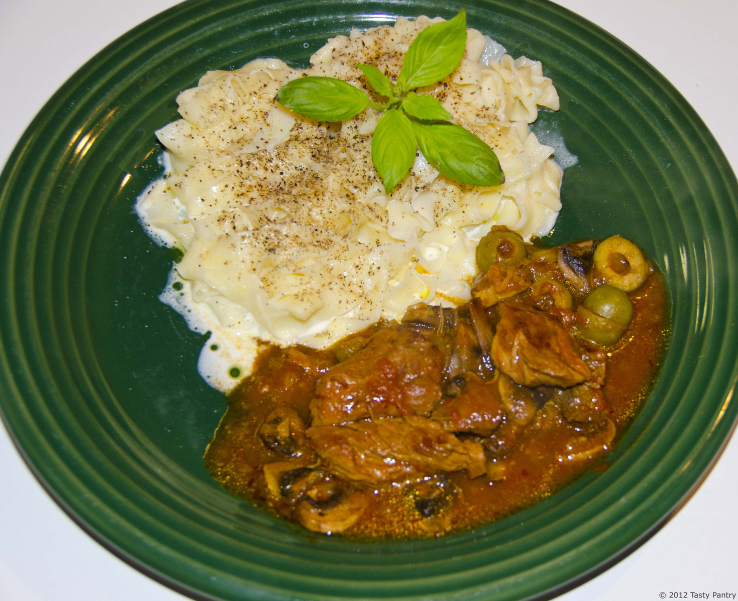 The Tasty Pantry Veal Sauté with Olives