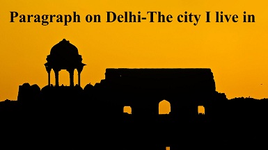 short essay on delhi