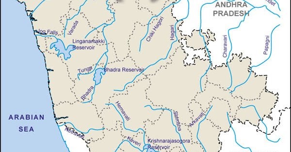 Karnataka's Rivers - Map study