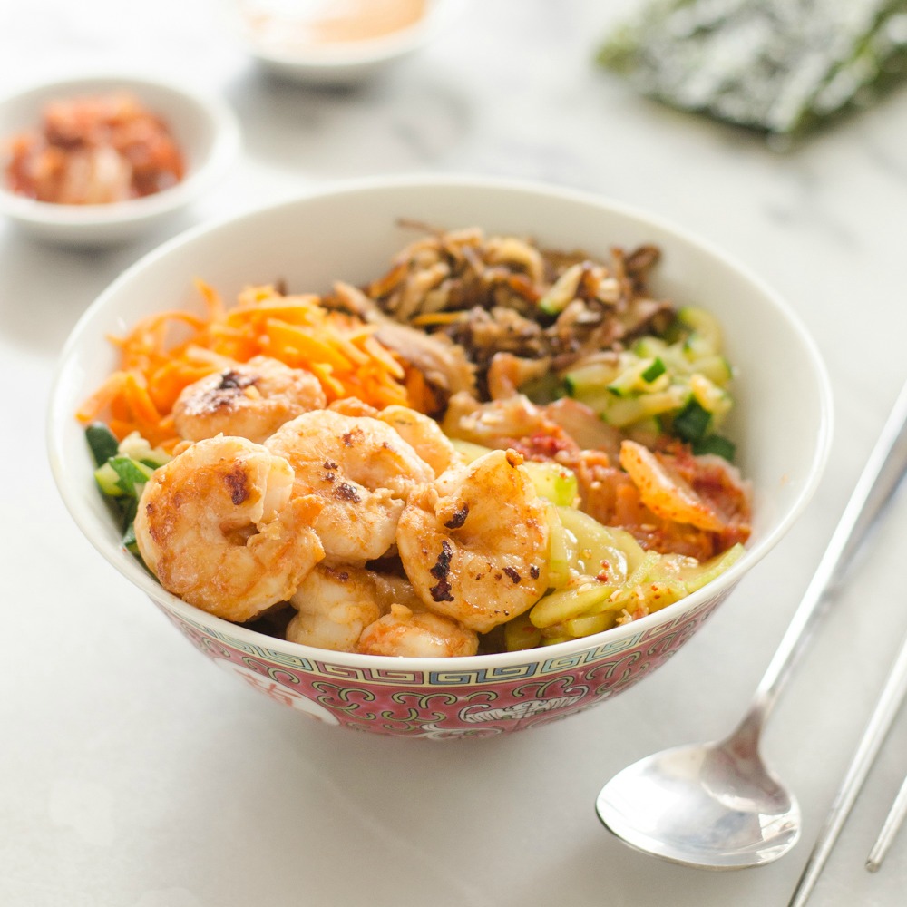 Korean Inspired Shrimp Rice Bowls Buttered Side Up