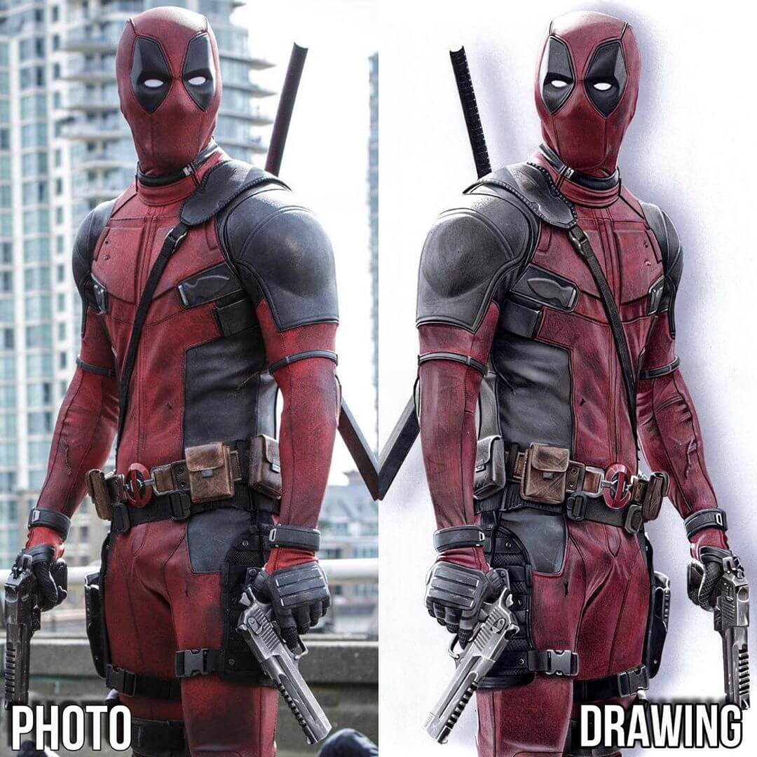 03-Deadpool-Chris-Clarke-Superheroes-and-Villains-Pencil-Drawings-www-designstack-co